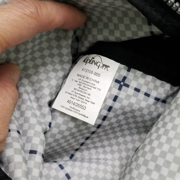 Kipling black backpack, 100% synthetic main image 4